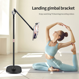 Nouveau support de téléphone suspendu 2026 pour vidéos culinaires, support de tablette au sol à bras télescopique en aluminium pour créateurs de contenu <span class=keywords><strong>TikTok</strong></span> Live - Product Image 1