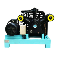 Kompresor Udara Bertekanan Tinggi Ringkas 40 Bar 6.0m3 Tiga Silinder Pendingin Udara Tipe Piston Motor Penghembus PET