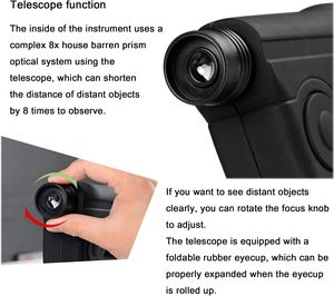 Microphone <span class=keywords><strong>parabolique</strong></span> bionique pour l'enregistrement sonore, aide auditive pour oiseaux, aide auditive monoculaire, collection de sons pour explorateurs scientifiques - Product Image 5
