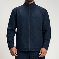 Veste de course athlétique personnalisée pour homme, à fermeture éclair intégrale, avec capuche, manches longues, séchage rapide, anti-UV, pour le fitness et l'hiver