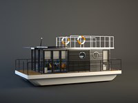 Maison flottante écologique au design moderne à vendre
