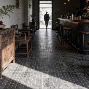 Mosaico in Pietra Calcarea Grigia Naturale e Mosaico Personalizzato in Cina per Costruzioni Interne ed Esterne - Durevole ed Ecologico - Product Image 3