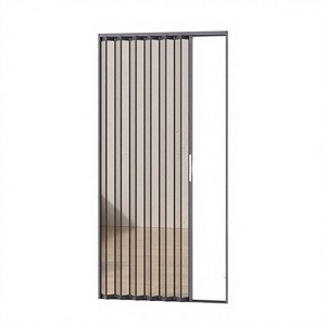 AURA SHADE Zanzariera di Sicurezza Diamantata Pieghevole in Acciaio Inossidabile, Rete Anti-Insetti <span class=keywords><strong>per</strong></span> Porta Scorrevole Doppia, Tipo Scorrevole Invisibile - Product Image 3