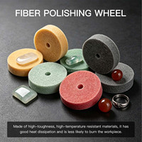 Boasta – Roue de polissage en fibre non tissée de 3 pouces, 75 mm, avec trou de 10 mm, pour la finition des surfaces métalliques et la fabrication de bijoux