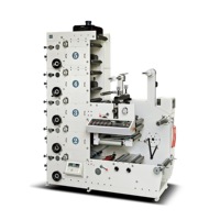 Nouvelle imprimante flexographique semi-automatique 6 couleurs durable avec écran tactile et haute précision pour emballages souples