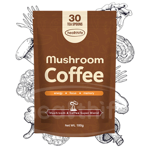เฮลทีไลฟ์ โออีเอ็ม <span class=keywords><strong>กาแฟ</strong></span><span class=keywords><strong>สกัด</strong></span>พรีเมียมสูตรเฉพาะสำหรับแบรนด์ส่วนตัว ผสมคอลลาเจนจากวัวที่เลี้ยงด้วยหญ้า ชากา ไลออนส์เมน และแอล-ธีอะนีนจากเห็ด - Product Image 1