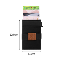 Dompet Kartu Kredit Kayu Custom Logo Tempat Kartu Koin Berbahan Kayu