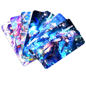 Conception personnalisée de cartes de jeu anime imprimées au laser carte à collectionner carte de collection de personnage de dessin animé feuille arc-en-ciel - Product Image 3