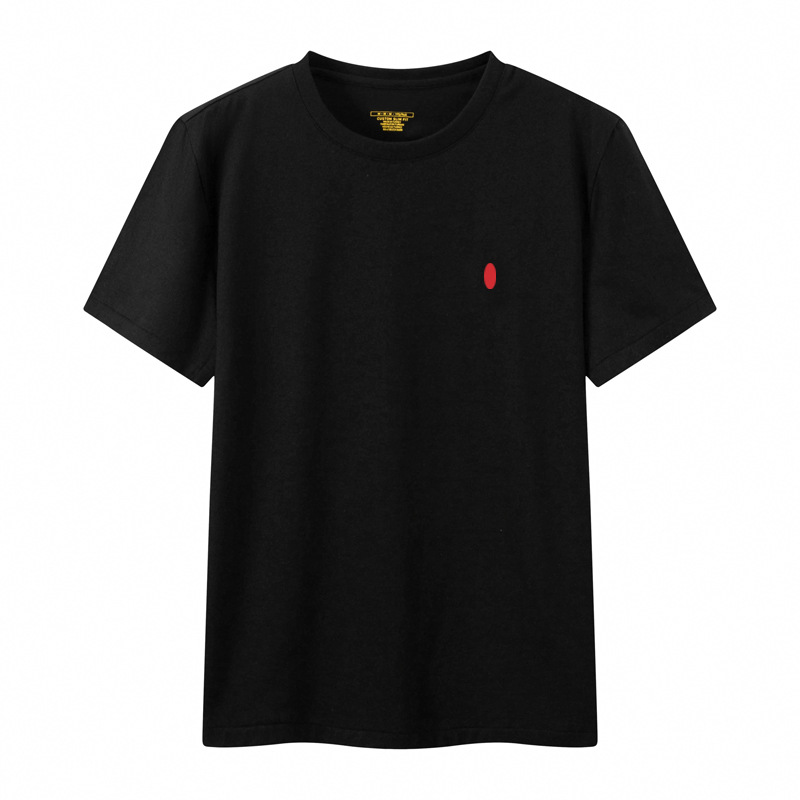 Black with red pony logo