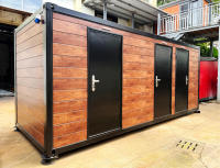 WC mobile pour 3 personnes, toilettes extérieures, salle de bain mobile, toilettes amovibles