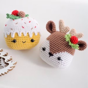 Fábrica personalizada <span class=keywords><strong>de</strong></span> ganchillo regalo <span class=keywords><strong>de</strong></span> Navidad adornos colgantes decorativos Amigurumi Navidad ciervo <span class=keywords><strong>muñeco</strong></span> <span class=keywords><strong>de</strong></span> <span class=keywords><strong>nieve</strong></span> <span class=keywords><strong>de</strong></span> punto regalos <span class=keywords><strong>de</strong></span> vacaciones - Product Image 4