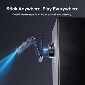Aurzen máy chiếu kích thước bỏ túi mini DLP di động gấp ba lần màu xanh có khóa kéo máy chiếu Pin tích hợp sạc nhanh Type-C - Product Image 4
