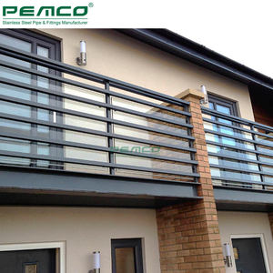 Grilles de <span class=keywords><strong>terrasse</strong></span> pour toit extérieur, en acier inoxydable 316 chromé, designs de garde-corps verticaux - Product Image 4