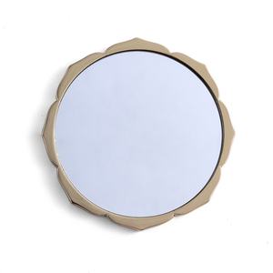 Espejo de Maquillaje de Estilo Chino con Diseño Antiguo Típico, Chapado en Oro, Forma de Flor Personalizada, de una Sola Cara - Product Image 5