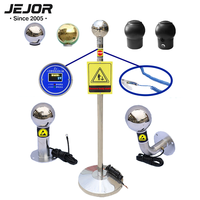 JEJOR ESD Poteau de décharge antistatique tactile antidéflagrant pour élimination des charges électrostatiques du corps humain