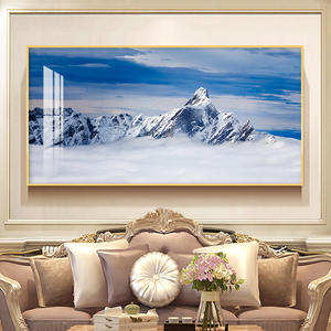 Semplice paesaggio pittura astratta moderna parete artista soggiorno decorazione parete <span class=keywords><strong>vetro</strong></span> parete cristallo porcellana pittura - Product Image 6