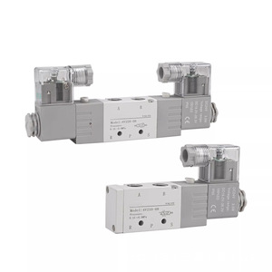 4V210 08 โซลินอยด์วาล์วสองตำแหน่งห้าทาง 24V DC วาล์วลมควบคุมด้วยไฟฟ้า พร้อมคอยล์และแกนคุณภาพสูง - Product Image 2