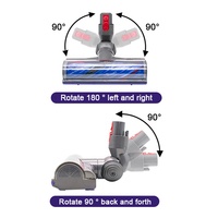 Pièces de rechange pour tête d'aspirateur compatibles avec Dy-son V8 V11 V15 V10 V7, lumière LED, brosse motorisée à dégagement rapide, accessoire