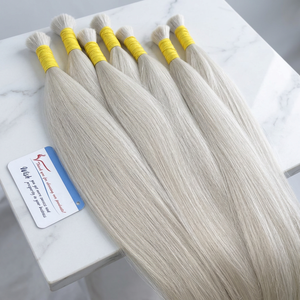 Double Drawn Vietnamese Human Hair Color Natural Wavy Bulk Hair <b>Extensions</b> <b>Cheap</b> Price No Chemical - Product Image 1