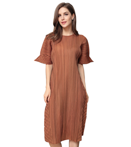 <span class=keywords><strong>Amarillo</strong></span> brillante manga corta por encima de la rodilla de longitud vestidos de las señoras Plus tamaño <span class=keywords><strong>vestido</strong></span> de - Product Image 1