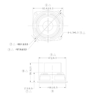 KYYSLB Unité de haut-parleur large bande 2 pouces 4 ohms 10W pour audio domestique DIY, son Hi-Fi, Bluetooth, unité de pilote de haut-parleur