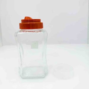 Tarros de vidrio cuadrados de 720 ml de alta calidad con tapas de rosca para mermeladas, miel, chocolate y kétchup - ¡Gran oferta de fábrica! - Product Image 1