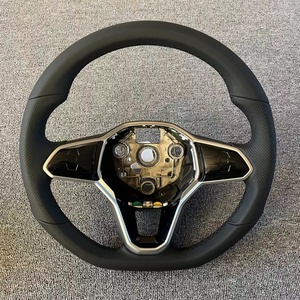 Volante de cuero personalizado para Volkswagen MK8, volante LED para <span class=keywords><strong>VW</strong></span> Golf 6 7 8 R MK6 MK7 MK8 GTI, volante - Product Image 6