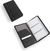 Porte-cartes personnel Diplomat Wenger 156 en vinyle noir fabriqué en Chine, taille unique
