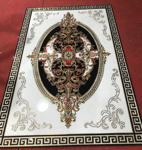 <span class=keywords><strong>Piastrelle</strong></span> per Pavimenti <span class=keywords><strong>con</strong></span> Design Floreale in Porcellana Vetrificata 3D Dorata 120x180cm <span class=keywords><strong>Piastrelle</strong></span> Smaltate - Product Image 5