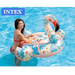 INTEX 57559 Tapis flottant gonflable imprimé animal <span class=keywords><strong>Grue</strong></span> gonflable Flamingo tropical à monter - Product Image 3