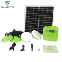 Sistema Solar Doméstico Bluetti P80 Paygo 76.8Wh, Panel Solar de 25W, Cable de Extensión USB 4 en 1, Luz LED, Respaldo de Emergencia para África