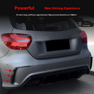 Spoiler Posteriore Nuovo per <span class=keywords><strong>Mercedes</strong></span>-Benz <span class=keywords><strong>Classe</strong></span> <span class=keywords><strong>A</strong></span> W176 A200 A250 AMG 2013-2018 - Parti di Modifica per <span class=keywords><strong>Paraurti</strong></span> Tipo Cross-Border - Product Image 2