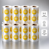 Film de scellage en plastique personnalisé de qualité supérieure pour gobelets à boba de 90 mm et 95 mm, pour gobelets à thé au lait à bulles, vente en gros, 3000 pièces