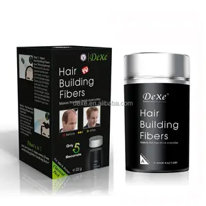 Dexe hair building fibre traitement de perte de cheveux fibres épaississantes pour hommes et femmes faites votre logo