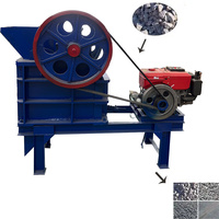 Concasseur à mâchoires diesel PE400x600, concasseur secondaire, concasseur de roche pour petite mine, agrégats 16-60t/h, alimentation 340mm