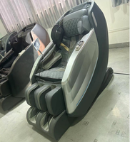 Fauteuil de massage intelligent à commande vocale, pliable et portable, zéro gravité, relaxation complète du corps, avec chauffage du dos, airbag et rouleau pour les pieds