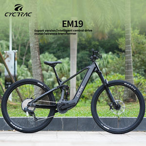 Vélo de montagne électrique pour adultes, cadre en fibre de carbone haute performance, <span class=keywords><strong>fourche</strong></span> <span class=keywords><strong>Rock</strong></span>-<span class=keywords><strong>Shox</strong></span>, moteur central 36V 250W, frein à disque hydraulique, 12 vitesses - Product Image 1