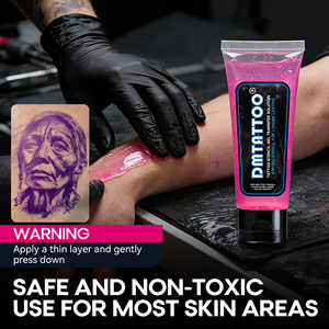 เจลลอกลาย DM Fruit Scent Tattoo Transfer Gel อุปกรณ์สักลาย 120 มล. คุณภาพสูง เจลลอกลายเร็ว ไม่ลบเลือนง่าย - Product Image 5