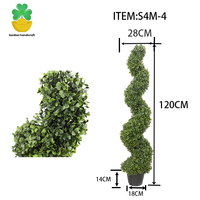 Milan Spirale Artificielle Arbre Topiaire Bonsaï Buis Plantes avec Mariage Intérieur Extérieur Décoratif pour Noël