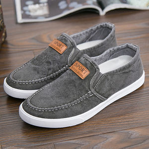 Men's casual <b>canvas</b> slip-on shoes for spring/summer 2026 breathable suitable for all occasions comfortable <b>Canvas</b> trendy Shoes - Product Image 1