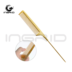 Hair Styling Comb Custom Large Wide <strong>Tooth</strong> Plating Comb Hair <strong>Straightener</strong> Comb - Product Image 3