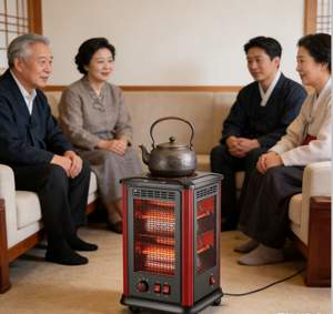 <span class=keywords><strong>Calentador</strong></span> de Tubo de Cuarzo de Cinco Caras, 2000W, Calentamiento Rápido, 360° °   Calefacción Completa con Ruedas de Buena Calidad y Temporizador para Dormitorio - Product Image 1