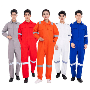 100% coton combinaisons pour hommes femmes sécurité travail uniforme pour fournisseurs mécanique Construction réparateur usine vêtements - Product Image 1