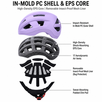 Casque de vélo OEM ODM personnalisé avec logo, en PC+EPS, 17 aérations, pour cyclistes adultes et trajets quotidiens