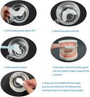 Protège-dents sportif EVA pour football, hockey, lacrosse, boxe, ajustement personnalisé, protection des dents 1,2 mm