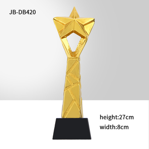 <span class=keywords><strong>Trofeos</strong></span> de Resina en Forma de Estrella con Logotipo y Nombre Personalizados de Fábrica JINZUN, <span class=keywords><strong>Trofeos</strong></span> de Resina para Ganadores y Logros, <span class=keywords><strong>Trofeos</strong></span> de Estrella Dorada - Product Image 4