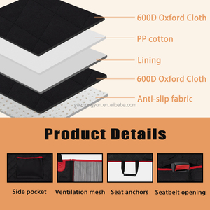 Housse de siège auto pour <span class=keywords><strong>chien</strong></span> en gros OEM avec tapis amovible et extension de siège arrière pour SUV et voitures - Product Image 4