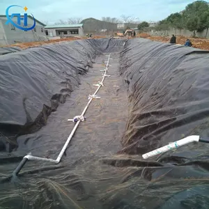 ซับในบ่อเกษตร 1 มม. กันน้ํา HDPE ทราย Geomembrane ซับ 0.75 มม. 1.5 มม. ซับในบ่อ Geomembranes ราคา