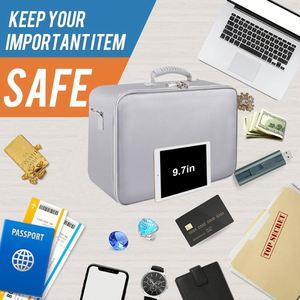 Bolsa Organizadora de Seguridad de Gel de Sílice, Ecológica, Duradera, Impermeable, Resistente al Fuego, con Cierre, Portátil, para Pasaportes - Product Image 4