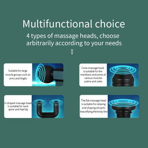 32 Speeds Fascia Gun Body Massager Pain Muscle Relief Deep Tissue Hot Compress Massage Gun - Product Image 4